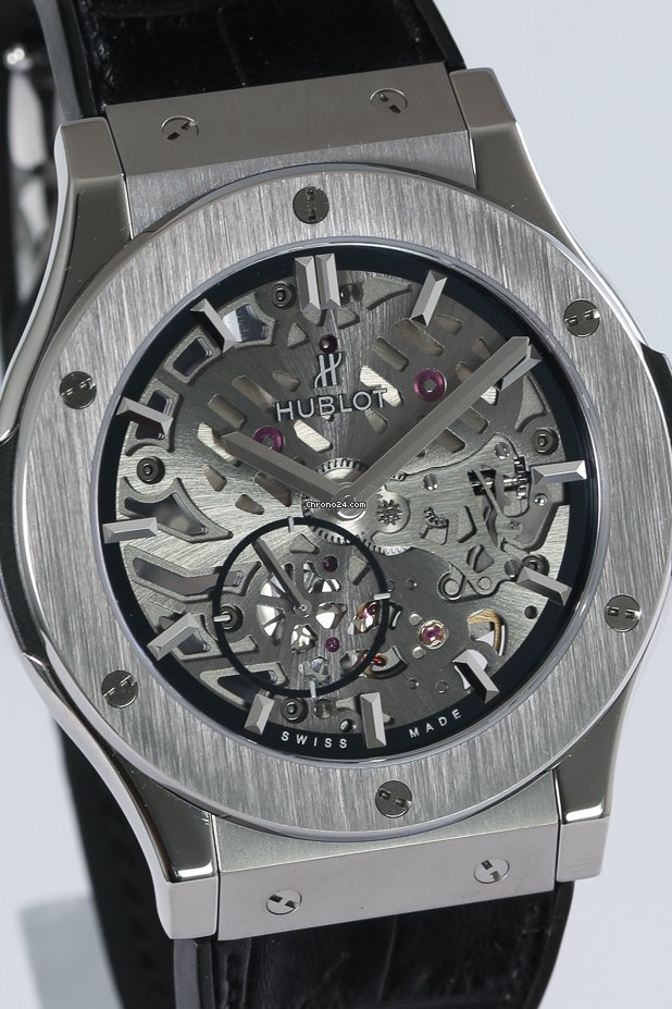 IMG_9081 Hublot Classic Fusion Ultra-Thin Mens watch Unisex Manual winding Titanium 515.NX.0170.LR Replica 5