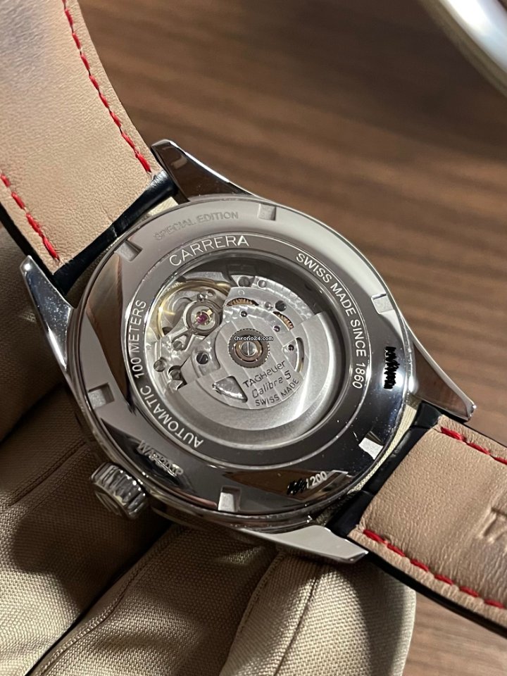 TAG Heuer Carrera Calibre 5 Mens watch Unisex Automatic Steel WAR201P.FC6485 Replica 5