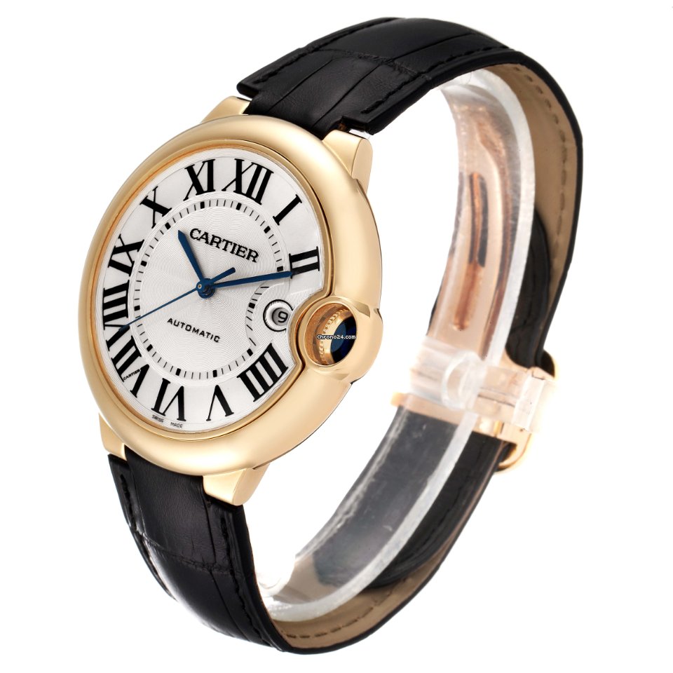 IMG_9081 Cartier Ballon Bleu 42mm Mens watch Unisex Automatic Yellow gold W6900551 Replica 5