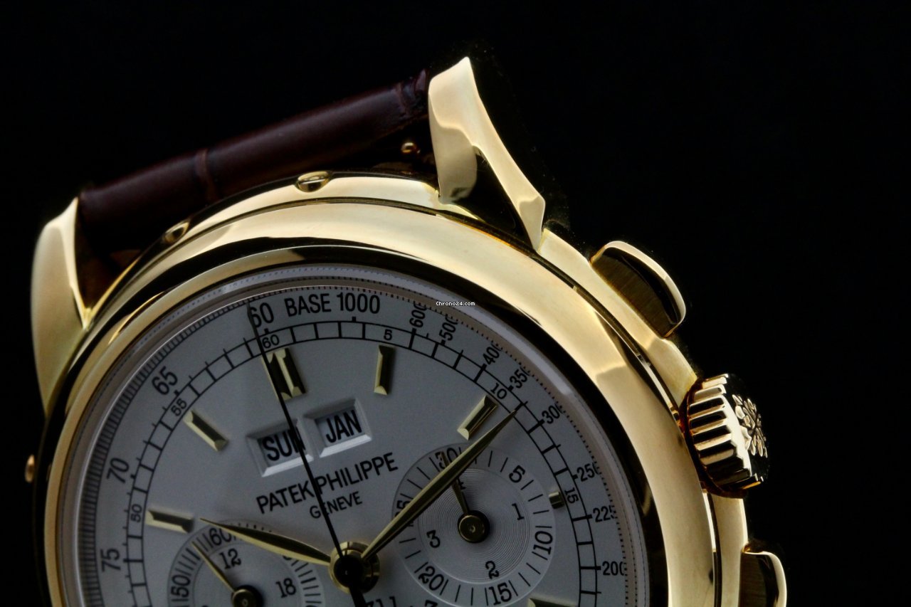IMG_9081 Patek Philippe Perpetual Calendar Chronograph Manual winding Yellow gold 5970J-001 Replica 5