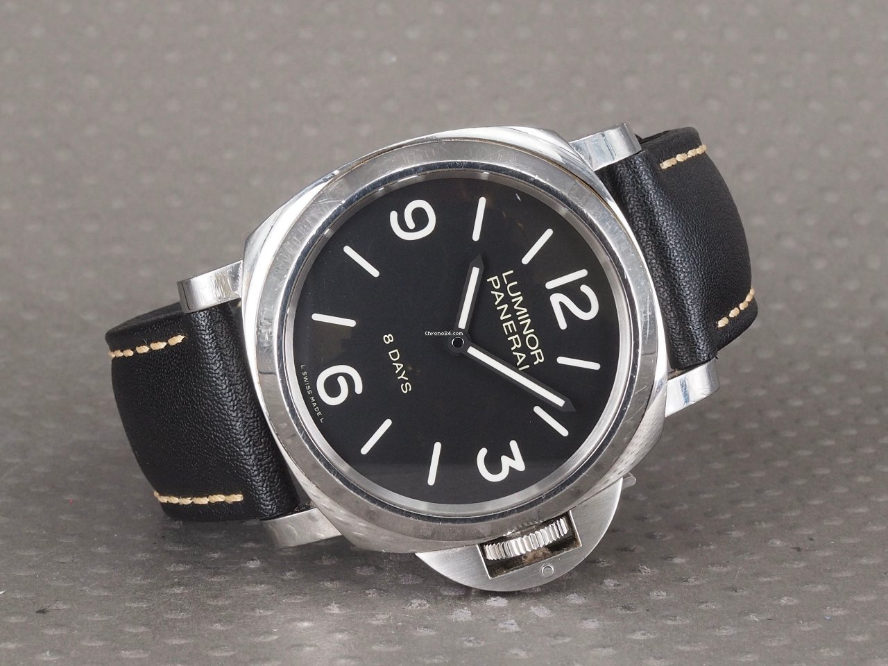 IMG_9081 Panerai Luminor Base 8 Days Mens watch Unisex Manual winding Steel PAM 00560 Replica 5