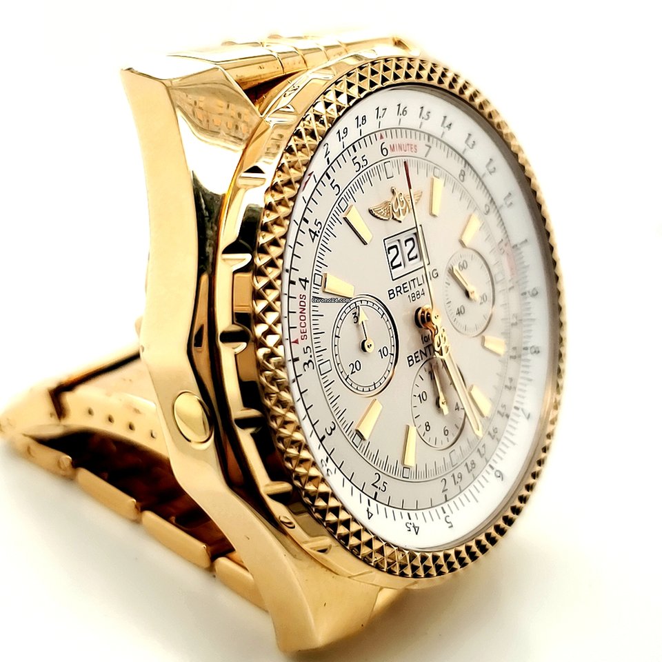 IMG_9081 Breitling Bentley 6.75 Mens watch Unisex Automatic Yellow gold K44362 Replica 5