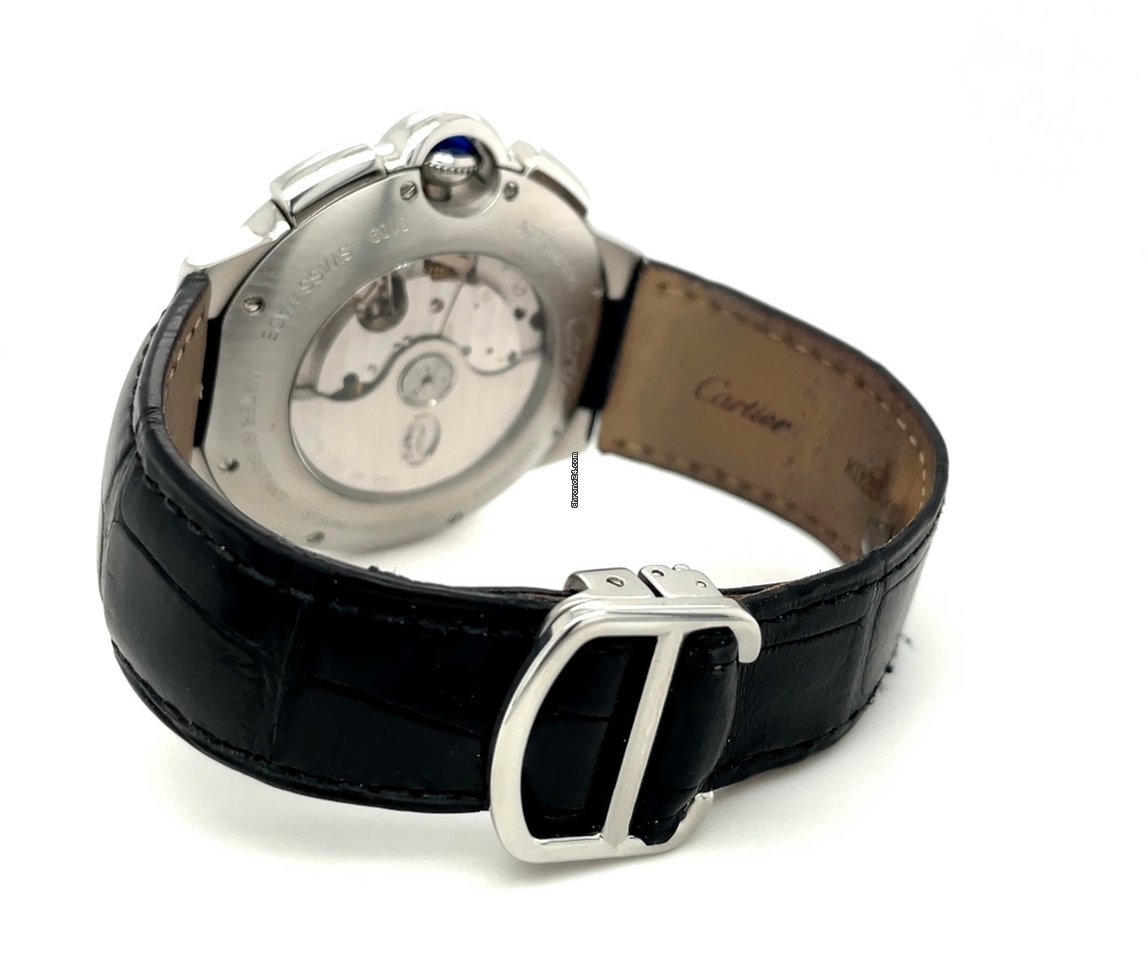 IMG_9081 Cartier Ballon Bleu 44mm Mens watch Unisex Automatic Steel W6920003 Replica 5