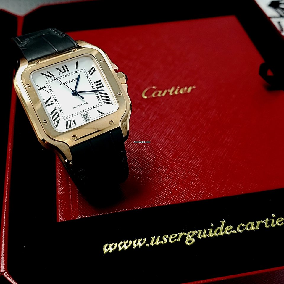 Cartier Santos Mens watch Unisex Automatic Rose gold WGSA0019 Replica 5