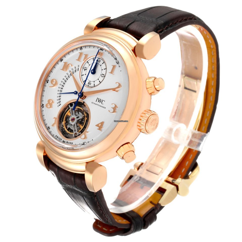 IMG_9081 IWC Da Vinci Chronograph Mens watch Unisex Automatic Rose gold IW393101 Replica 5