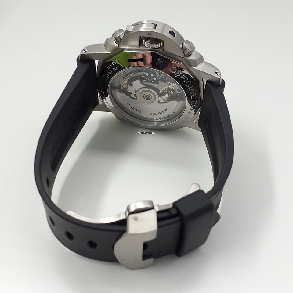 IMG_9081 Panerai Luminor 1950 3 Days Chrono Flyback Mens watch Unisex Automatic Steel PAM00213 Replica 5