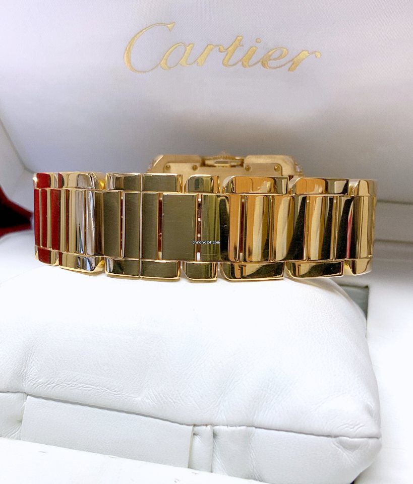 Cartier Tank Anglaise Womens watch Automatic Yellow gold wt100006 Replica 5
