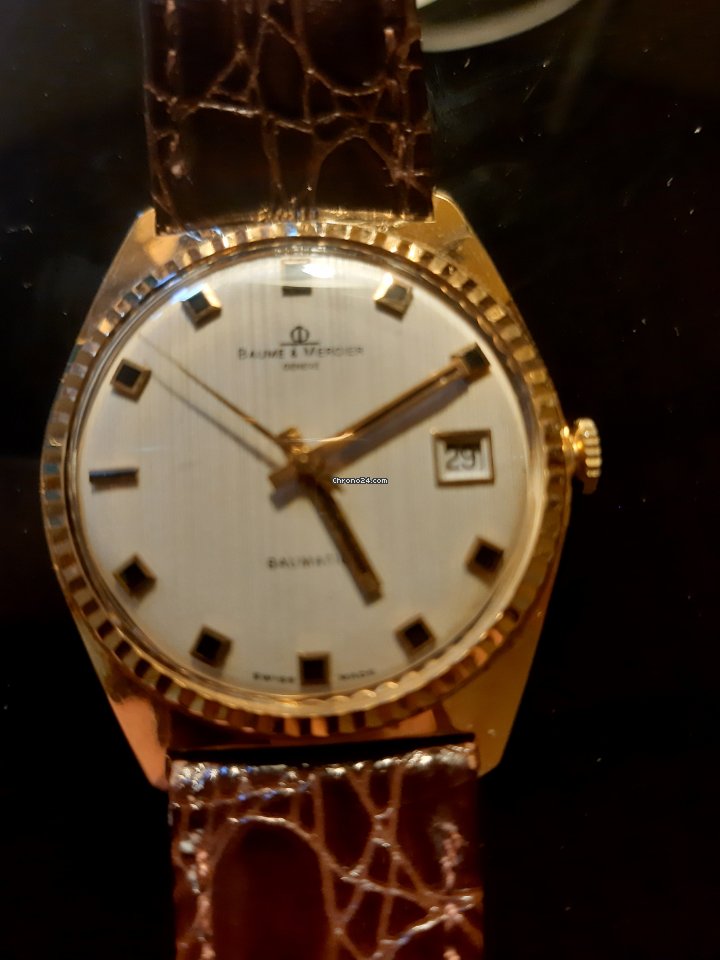 IMG_9081 Baume & Mercier Mens watch Unisex Automatic Yellow gold 229278 sul fondello. Replica 5
