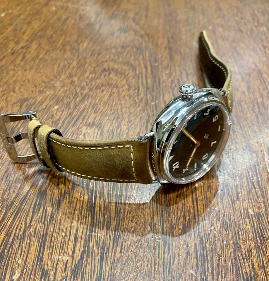 IMG_9081 Panerai Radiomir 3 Days 47mm Mens watch Unisex Manual winding Steel PAM 00424orPAM 424 Replica 5