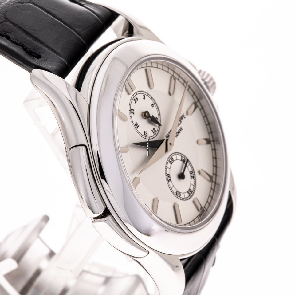 IMG_9081 Patek Philippe Travel Time Mens watch Unisex Manual winding Platinum 5134P-001 Replica 5