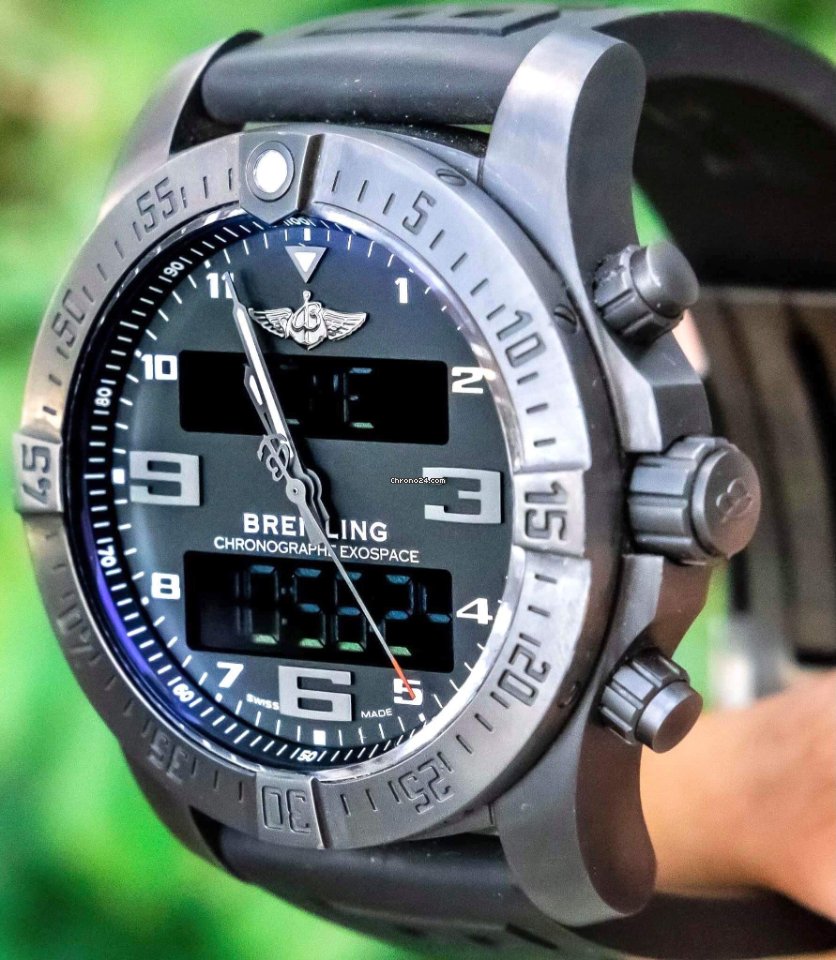 IMG_9081 Breitling Exospace B55 Connected Mens watch Unisex Quartz Titanium VB5510H1 BE45 Replica 5