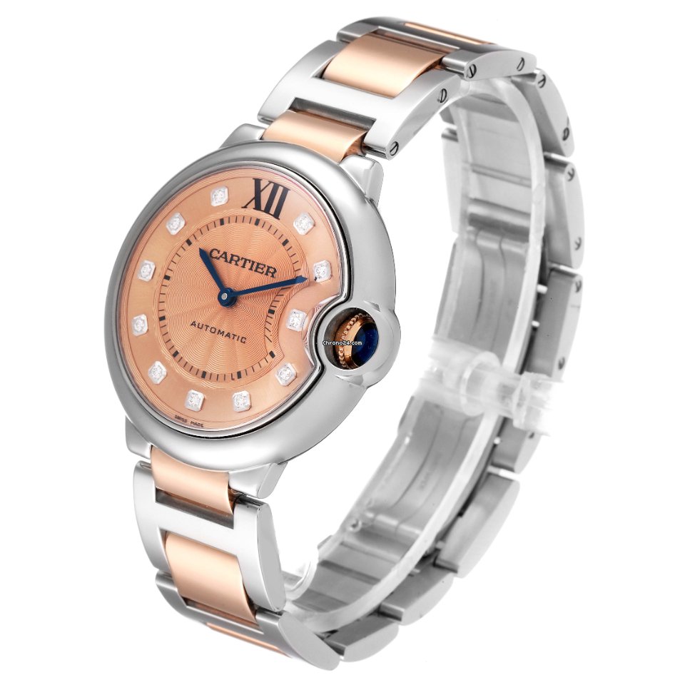 IMG_9081 Cartier Ballon Bleu 36mm Womens watch Automatic Steel WE902054 Replica 5