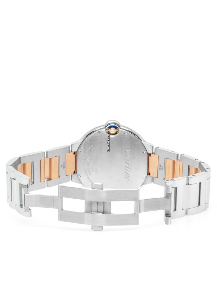 IMG_9081 Cartier Ballon Bleu 42mm Mens watch Unisex Automatic Gold Steel W6920032 Replica 5