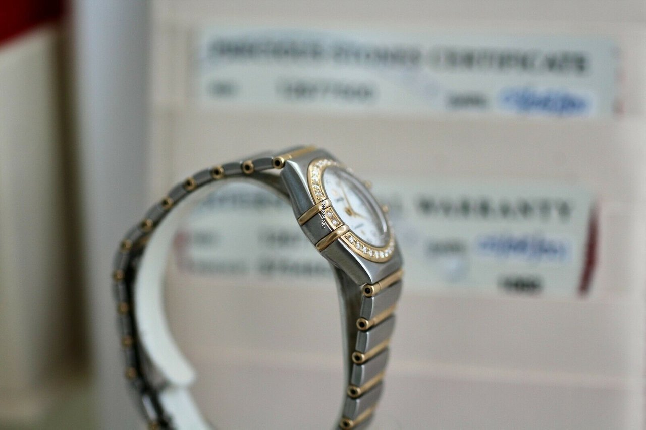IMG_9081 Omega Constellation Womens watch Quartz Gold Steel 1267.75.00 Replica 5