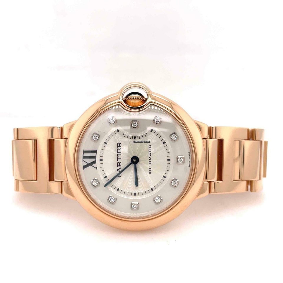 Cartier Ballon Bleu 36mm Automatic Rose gold WE902026 Replica 5