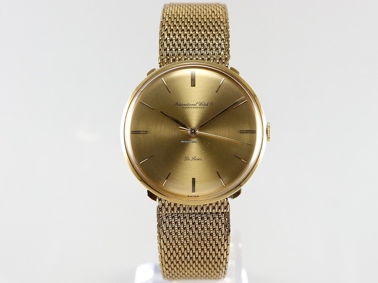 IMG_9081 IWC Mens watch Unisex Manual winding Yellow gold 1210 Replica 5