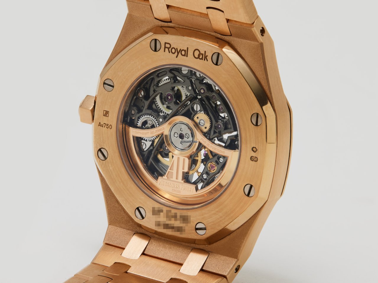 IMG_9081 Audemars Piguet Royal Oak Selfwinding Mens watch Unisex Automatic Rose gold 15305OR.OO.D088CR.01 Replica 5