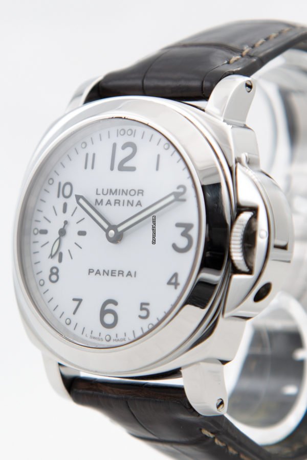 IMG_9081 Panerai Luminor Marina Mens watch Unisex Manual winding Steel PAM0003 Replica 5