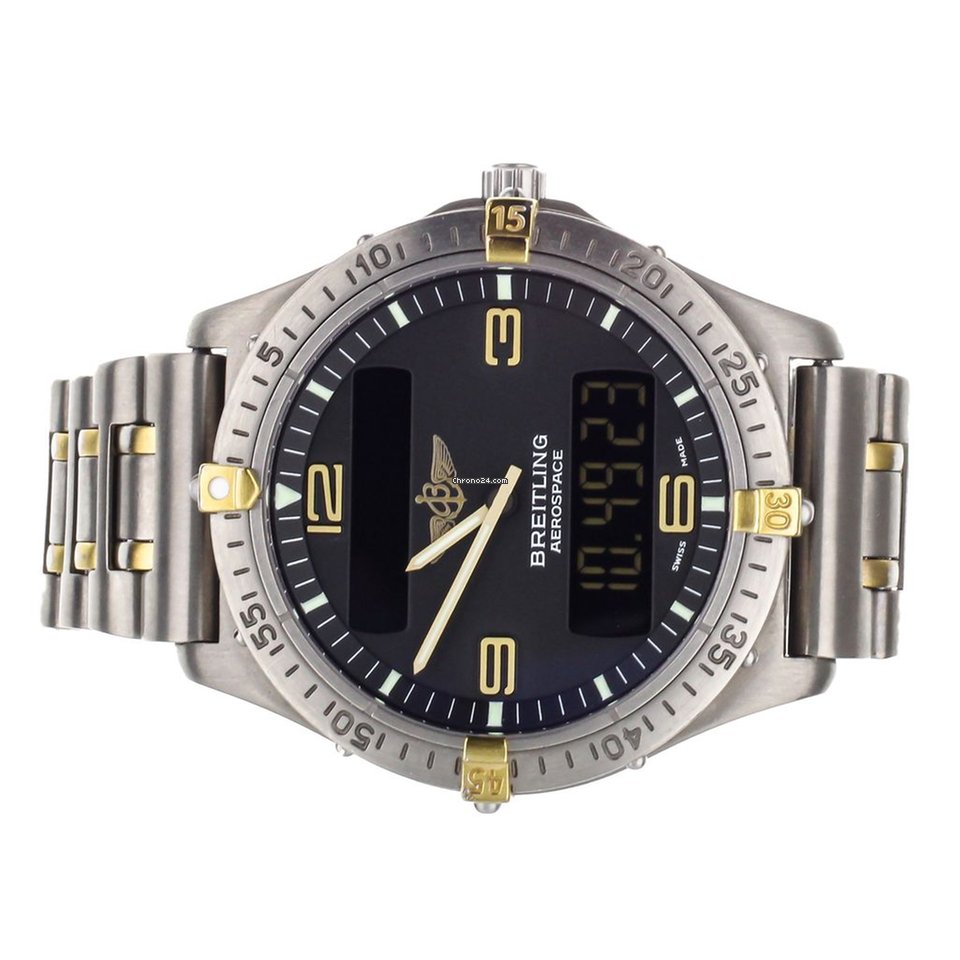 IMG_9081 Breitling Aerospace Mens watch Unisex Quartz Titanium F56062 Replica 5