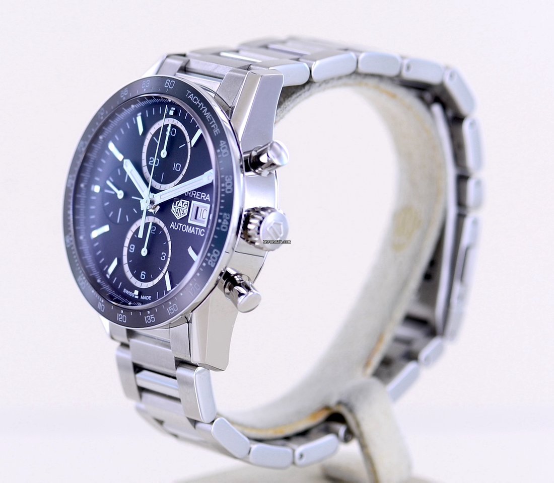 IMG_9081 TAG Heuer Carrera Calibre 16 Mens watch Unisex Automatic Steel CV201AJ Replica 5