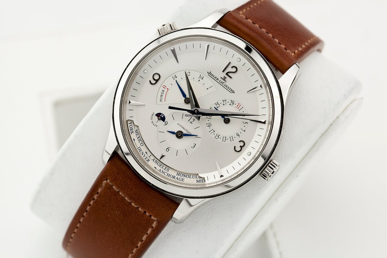 IMG_9081 Jaeger-LeCoultre Master Geographic Mens watch Unisex Automatic Steel 4128420 Replica 5