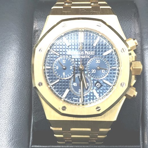 IMG_9081 Audemars Piguet Royal Oak Chronograph Mens watch Unisex Automatic Yellow gold 26320BA.OO.1220BA.02 Replica 5