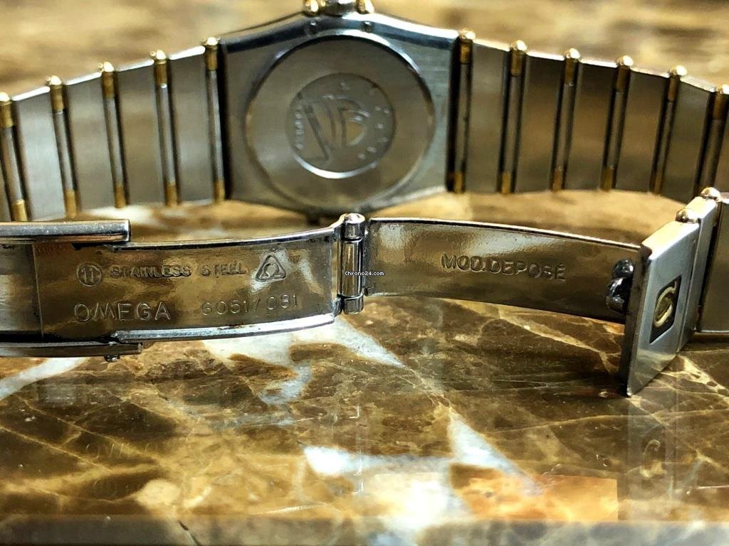 IMG_9081 Omega Constellation Quartz Womens watch Quartz Gold Steel 1262.70.00 Replica 5