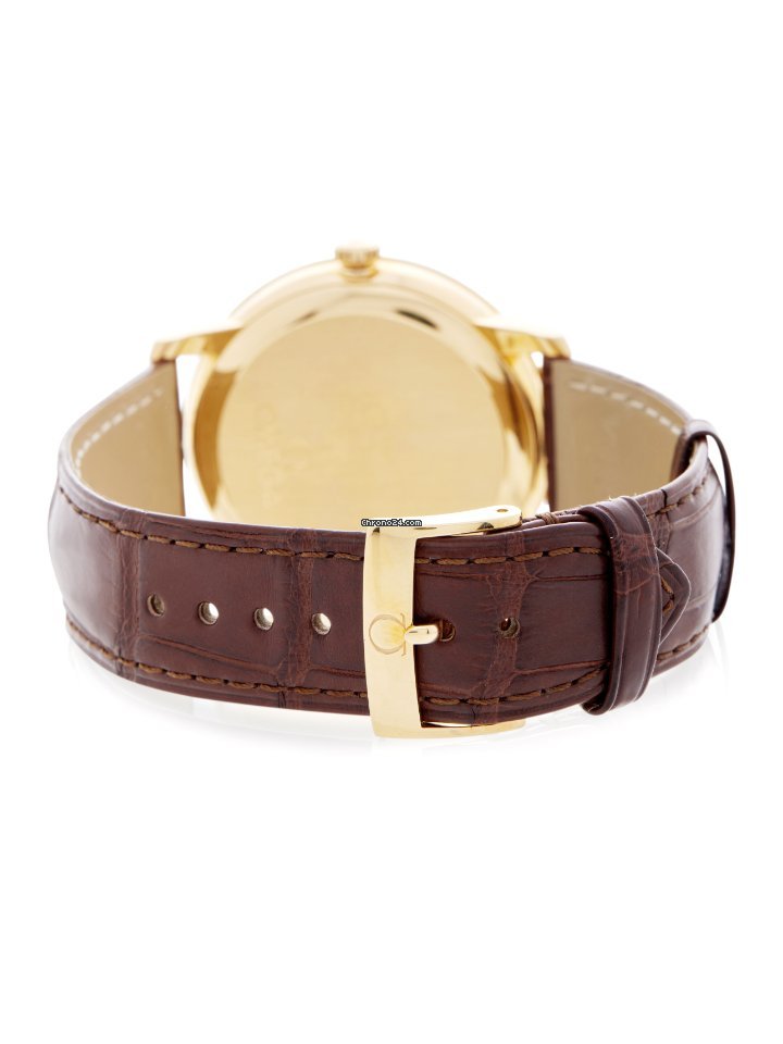 IMG_9081 Omega De Ville Prestige Mens watch Unisex Automatic Yellow gold 424.53.40.20.02.002 Replica 5