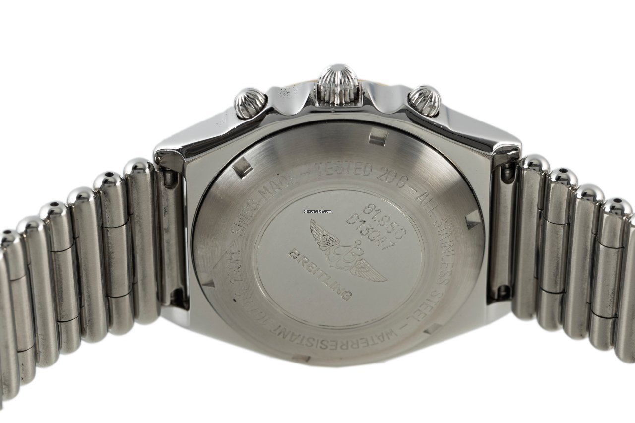 IMG_9081 Breitling Chronomat Mens watch Unisex Automatic Gold Steel D13047 Replica 5