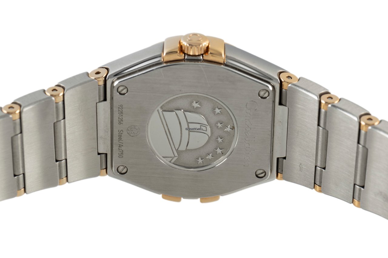 IMG_9081 Omega Constellation Quartz Womens watch Quartz Gold Steel 123.20.27.60.02.001 Replica 5