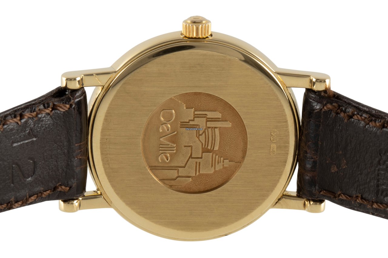 Omega De Ville Womens watch Quartz Yellow gold 595.1111 Replica 5