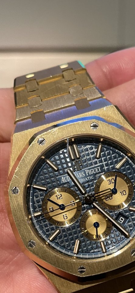 Audemars Piguet Royal Oak Chronograph Mens watch Unisex Automatic Yellow gold 26331BA.OO.1220BA01 Replica 5