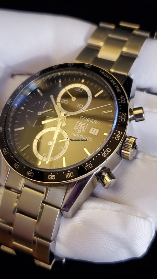 IMG_9081 TAG Heuer Carrera Calibre 16 Mens watch Unisex Automatic Steel CV2010-3 Replica 5