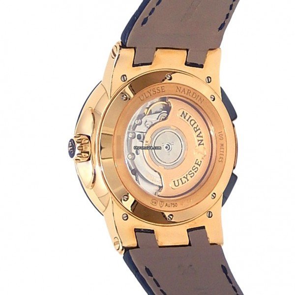 Ulysse Nardin Executive Dual Time Mens watch Unisex Automatic Rose gold 246-00 43 Replica 5