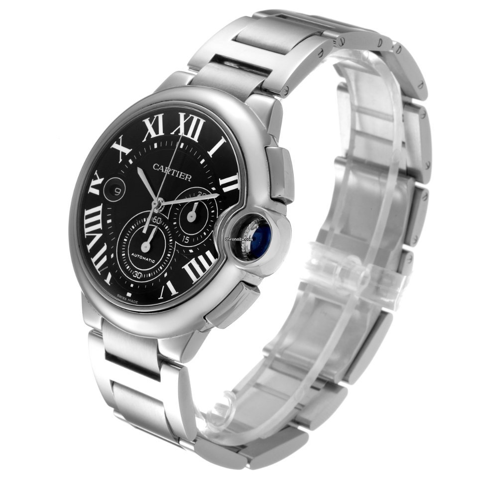 IMG_9081 Cartier Ballon Bleu 44mm Mens watch Unisex Automatic Steel W6920077 Replica 5