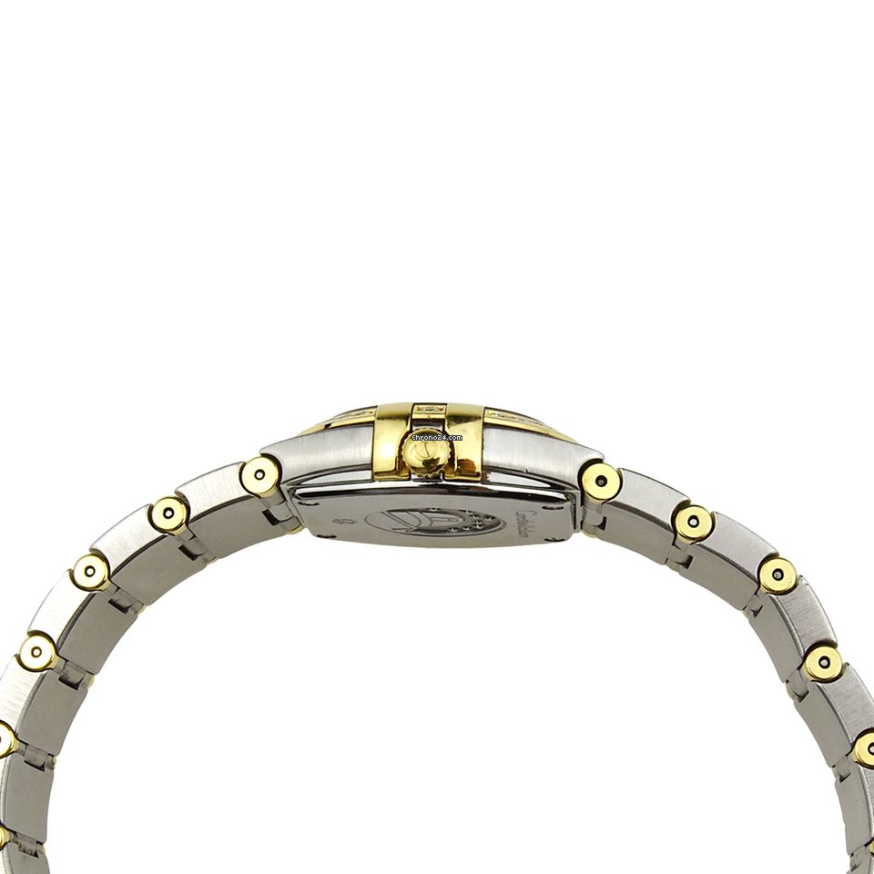 IMG_9081 Omega Constellation Quartz Womens watch Quartz Gold Steel 123.25.24.60.55.010 Replica 5