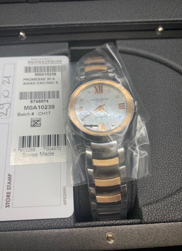 Baume & Mercier Promesse Womens watch Automatic Gold Steel M0A10239 Replica 5