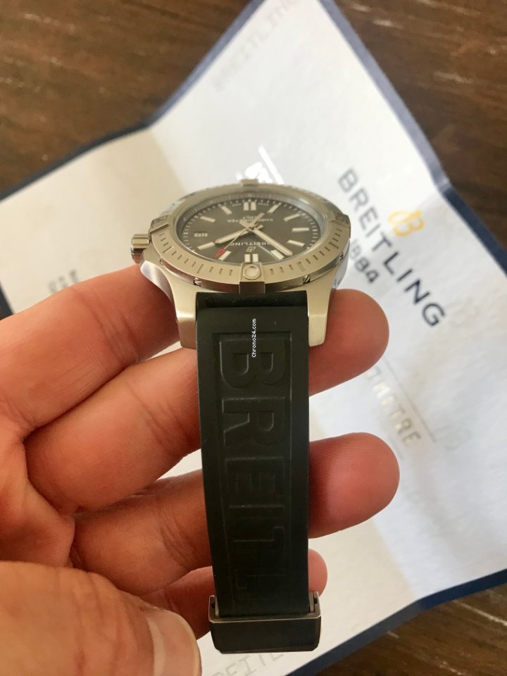 IMG_9081 Breitling Chronomat Colt Mens watch Unisex Automatic Steel A17313101F1S1 Replica 5