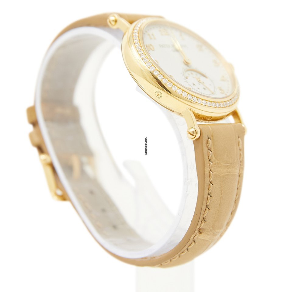 IMG_9081 Patek Philippe Complications Womens watch Manual winding Yellow gold 7121J-001 Replica 5