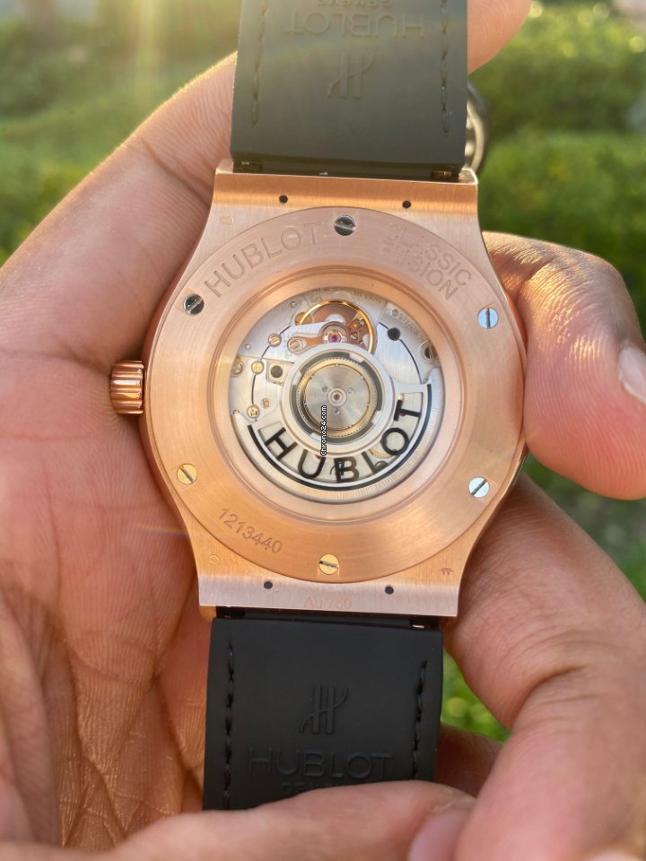 IMG_9081 Hublot Classic Fusion 45, 42, 38, 33 mm Mens watch Unisex Automatic Rose gold 511.OX.2611.LR Replica 5