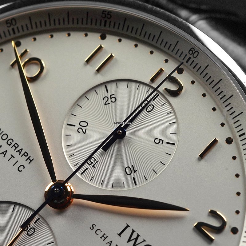 IWC Portuguese Chronograph Mens watch Unisex Steel IW3714-45 Replica 5