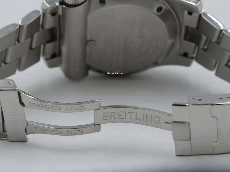 IMG_9081 Breitling Emergency Mens watch Unisex Quartz Gold Steel B73321 Replica 5