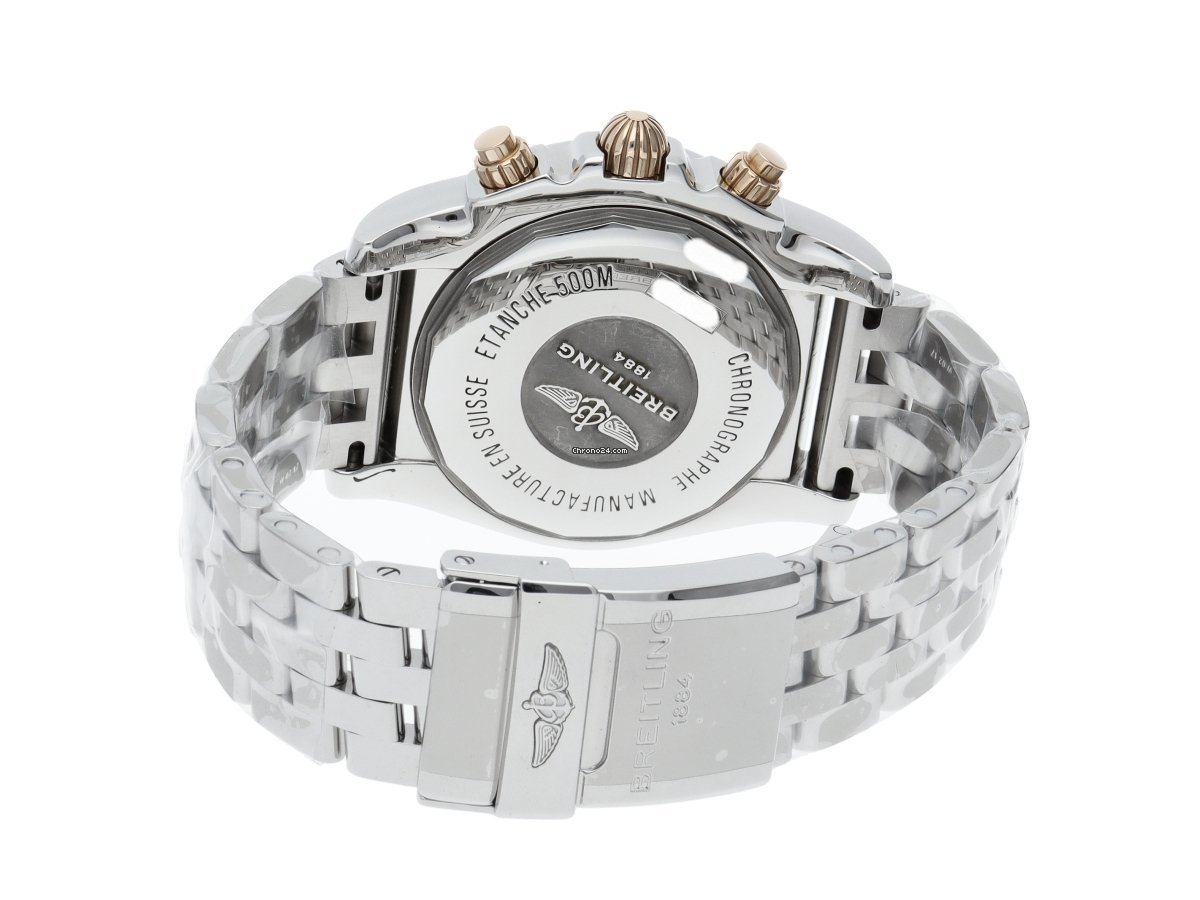 IMG_9081 Breitling Chronomat 44 Mens watch Unisex Automatic Gold Steel IB011012 B957 Replica 5