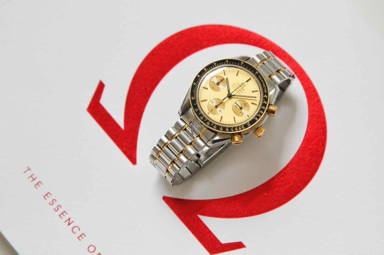 Omega Speedmaster Mens watch Unisex Automatic Gold Steel 3310.10 Replica 5
