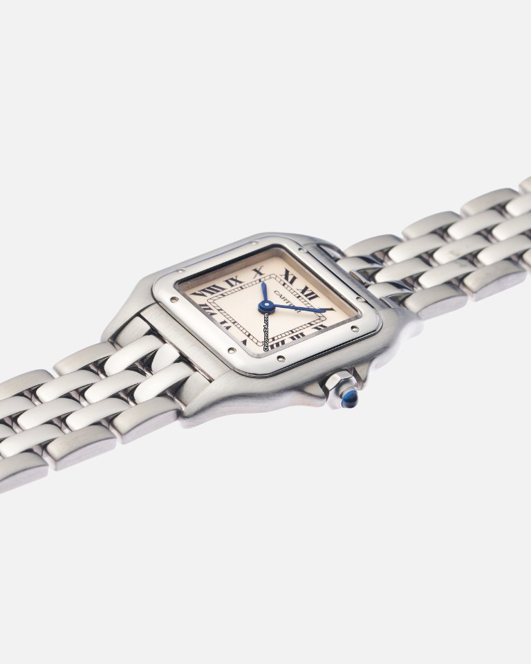 IMG_9081 Cartier Panthere Womens watch Quartz Steel 1320 Replica 5