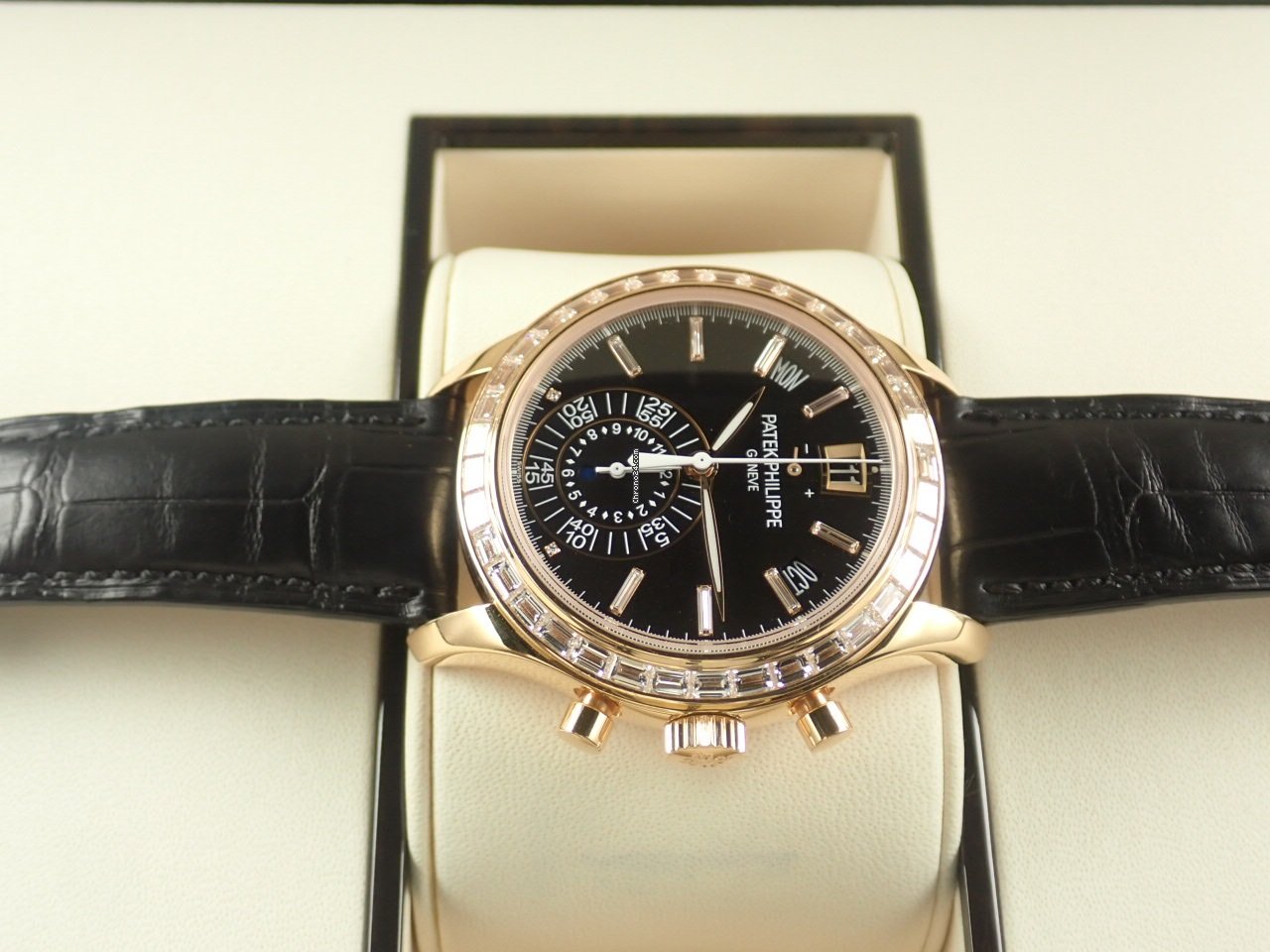 IMG_9081 Patek Philippe Annual Calendar Chronograph Automatic Red gold 5961R Replica 5