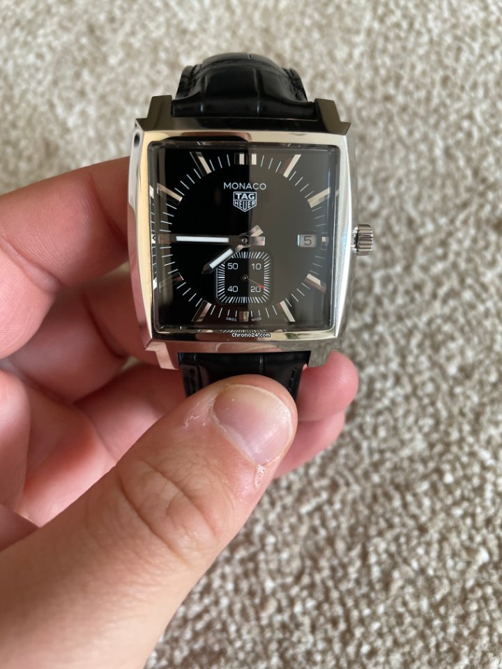 TAG Heuer Monaco Lady Mens watch Unisex Quartz Steel WAW131A.FC6177 Replica 5