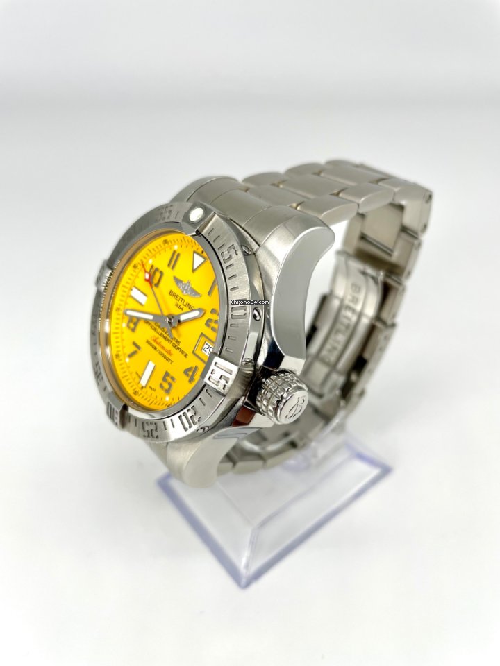IMG_9081 Breitling Avenger II Seawolf Mens watch Unisex Automatic Steel A1733110 Replica 5