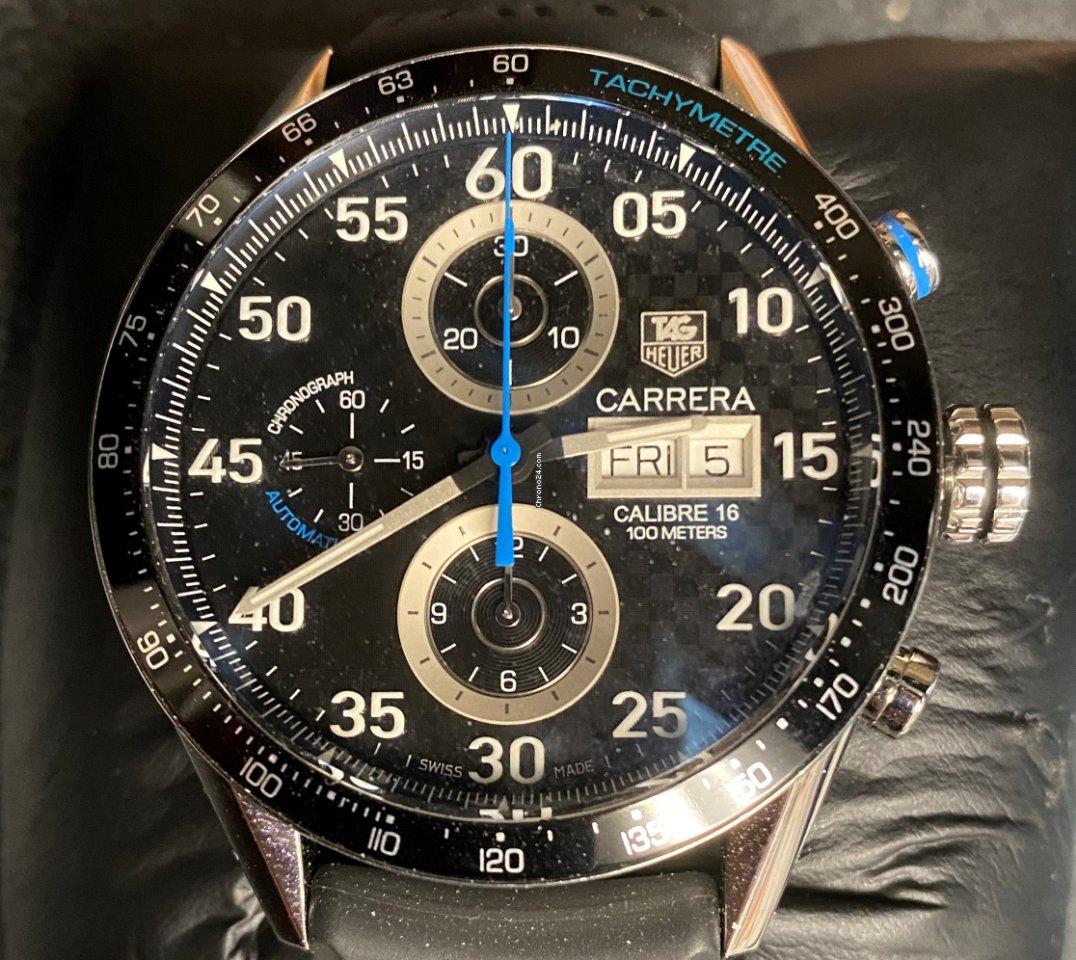 IMG_9081 TAG Heuer Carrera Calibre 16 Mens watch Unisex Automatic Steel CV2A16 Replica 5