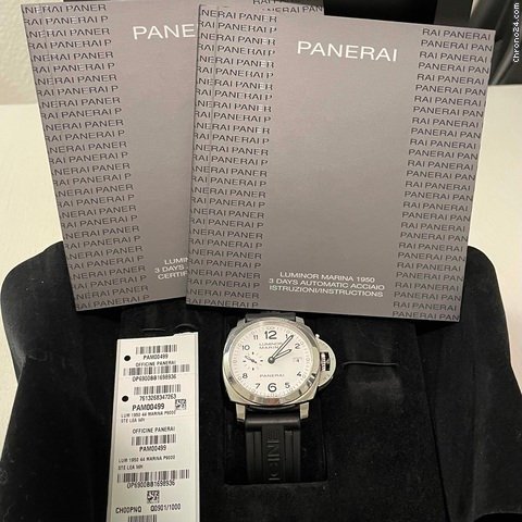 IMG_9081 Panerai Luminor Marina 1950 3 Days Automatic Mens watch Unisex Automatic Steel PAM 00499 Replica 5